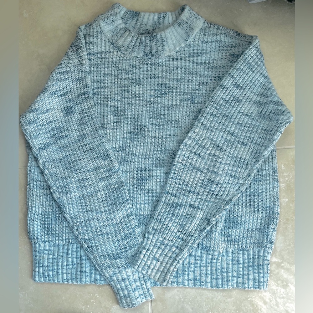 Light blue ombré colored sweater